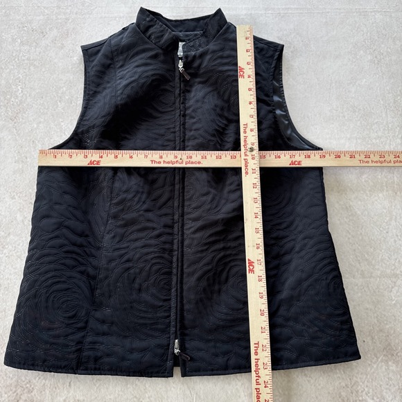 VTG Sport Haley Women's Black Quilted‎ Vest with zipper and pockets Size Medium - Picture 3 of 11